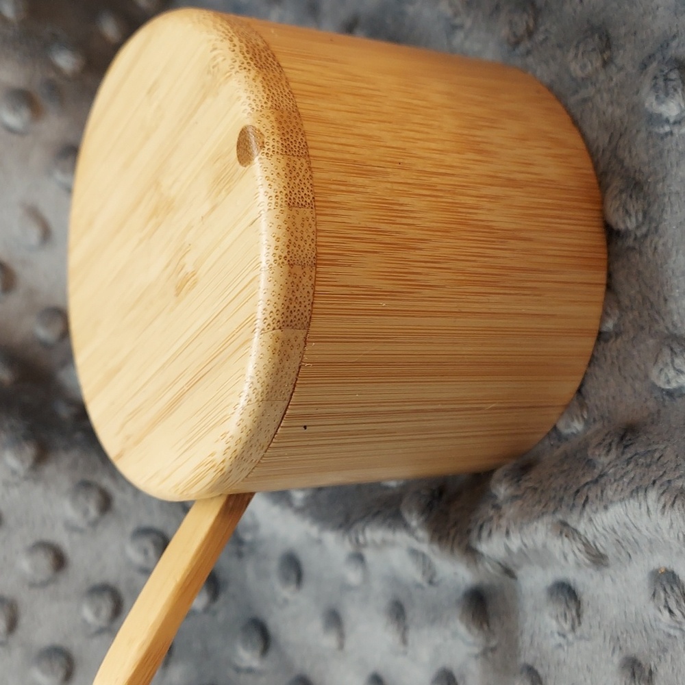 Totally Bamboo Little Dipper Salt Cellar with Salt Spoon, 6-Oz. - Picture 4 of 6
